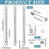 Iron Notebook 3-Ring Loose Leaf Book Binder Hinged Clamp LS-FIND-WH20007-15D-P-2