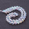 13 inch Handmade Glass Faceted Round Beads GF6mmC28-AB-3