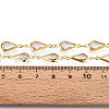 Brass Teardrop Link Chains CHC-N023-09A-G-3