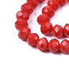 Opaque Solid Color Glass Beads Strands EGLA-A034-P1mm-D22-2