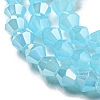 Imitation Jade Electroplate Glass Beads Strands EGLA-A039-J4mm-B03-2