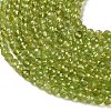 Natural Peridot Beads Strands G-Z150-A01-4mm-4