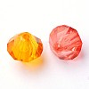 Faceted Bicone Transparent Acrylic Beads DBB12MM-4