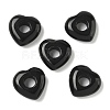 Natural Black Obsidian European Beads G-C252-01A-1