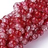 Baking Paint Crackle Glass Bead Strands CCG-S001-8mm-15-1