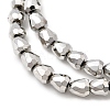 Electroplate Glass Beads Strands EGLA-F166-08P-3