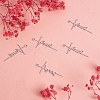 10Pcs Faith Cross Charm Pendant Faith Necklace Charm Stainless Steel Pendant for Necklace Making Christian Religious Jewelry Gifts JX515A-2