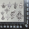 100Pcs 10 Style Tibetan Style Alloy Pendants TIBEP-CJ0001-76-8