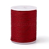 Round Waxed Polyester Cord YC-G006-01-1.0mm-32-1