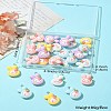 25Pcs 5 Colors Opque Resin Animal Pendants RESI-CJ0003-76-9