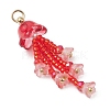Glass Seed Beaded Pendants PALLOY-MZ01230-04-3