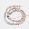 Natural Morganite Round Bead Strands G-I159-6mm-3
