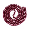 Baking Paint Glass Pearl Bead Strands HY-Q003-3mm-14-2