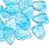 Autumn Theme Two-Tone Transparent Glass Charms GLAA-YW0001-53B-3