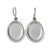 Tarnish Resistant 304 Stainless Steel Pendant Cabochon Settings STAS-Q308-01P-1