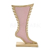 Foot Shaped Bamboo Anklet Storage Jewelry Rack ODIS-G018-01D-1