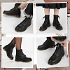   1 Pair Cowhide Leather Lace-in Boot Zipper Inserts FIND-PH0006-71-7