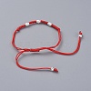 Adjustable Nylon Cord Braided Bead Bracelets BJEW-JB04976-02-3