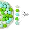 35Pcs Food Grade Eco-Friendly Silicone Focal Beads SIL-FS0001-22F-4