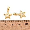 Brass Micro Pave Clear Cubic Zirconia Pendants CU-CBADD64-08G-3