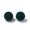 Flocky Acrylic Beads OACR-L011-C-14-2