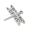 304 Stainless Steel Dragonfly Pendants STAS-S186-08D-P-2
