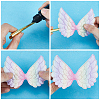 40Pcs 4 Colors Angel Wing Shape Sew on Patches Applique FIND-GF0005-44-5