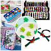 CHGCRAFT 12Pcs 2 Colors Food Grade Eco-Friendly Silicone Beads SIL-CA0001-65-6