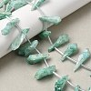 Electroplated Natural Quartz Crystal Beads Strands G-G890-A-12-5