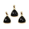 Natural Obsidian Pendants G-O176L-16G-1