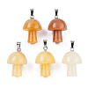 Natural Topaz Jade Pendants G-N0325-10M-1