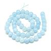 Natural Aquamarine Beads Strands G-S150-08-10mm-2
