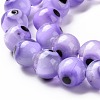 Handmade Evil Eye Lampwork Round Bead Strands LAMP-L055-8mm-21-4