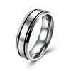 Valentine's Day Gifts Titanium Steel Couple Rings For Men RJEW-BB16471-10-1