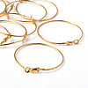Brass Earring Findings Hoops EC108-4NFG-3
