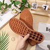 Anti Skid Synthetic Rubber Shoes Bottom Heel Sole AJEW-WH0816-078-3