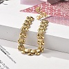 304 Stainless Steel Oval Link Bracelets for Women BJEW-F488-19G-3