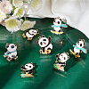 SUNNYCLUE 30Pcs 5 Style Alloy Enamel Pendants FIND-SC0003-09-4