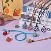 Braided Waxed Cotton Thread Cords Macrame Pouch Necklace Making AJEW-SW00022-06-4