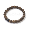 Natural Dyed Sandalwood Beads Stretch Bracelets BJEW-JB03842-03-1