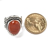 Natural Red Jasper Adjustable Rings RJEW-I108-01AS-18-6