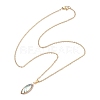 Natural Paua Shell Pendant Necklaces NJEW-JN05141-5
