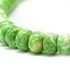Synthetic Ocean White Jade Beads Strands G-S257-5x10mm-03-3