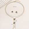 Stainless Steel Shell Heart Flower Fan Tassel Jewelry Set for Women XK7928-2-3