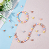 HOBBIESAY 120Pcs 6 Colors Food Grade Eco-Friendly Silicone Beads SIL-HY0001-15-3