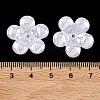 Plating Opaque Acrylic Imitation Shell Bead Cap OACR-P039-03D-3