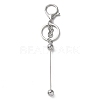 Alloy Bar Beadable Keychain for Jewelry Making DIY Crafts KEYC-A011-01P-1