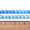Anti-Tarnish Electroplate Glass Beads Strands EGLA-T021-8mm-15-15-4