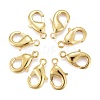Brass Lobster Claw Clasps X-KK-902-G-NF-1
