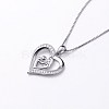 925 Sterling Silver Heart with Mom & Son Pendants for Mother's Day STER-BB65972-A-2